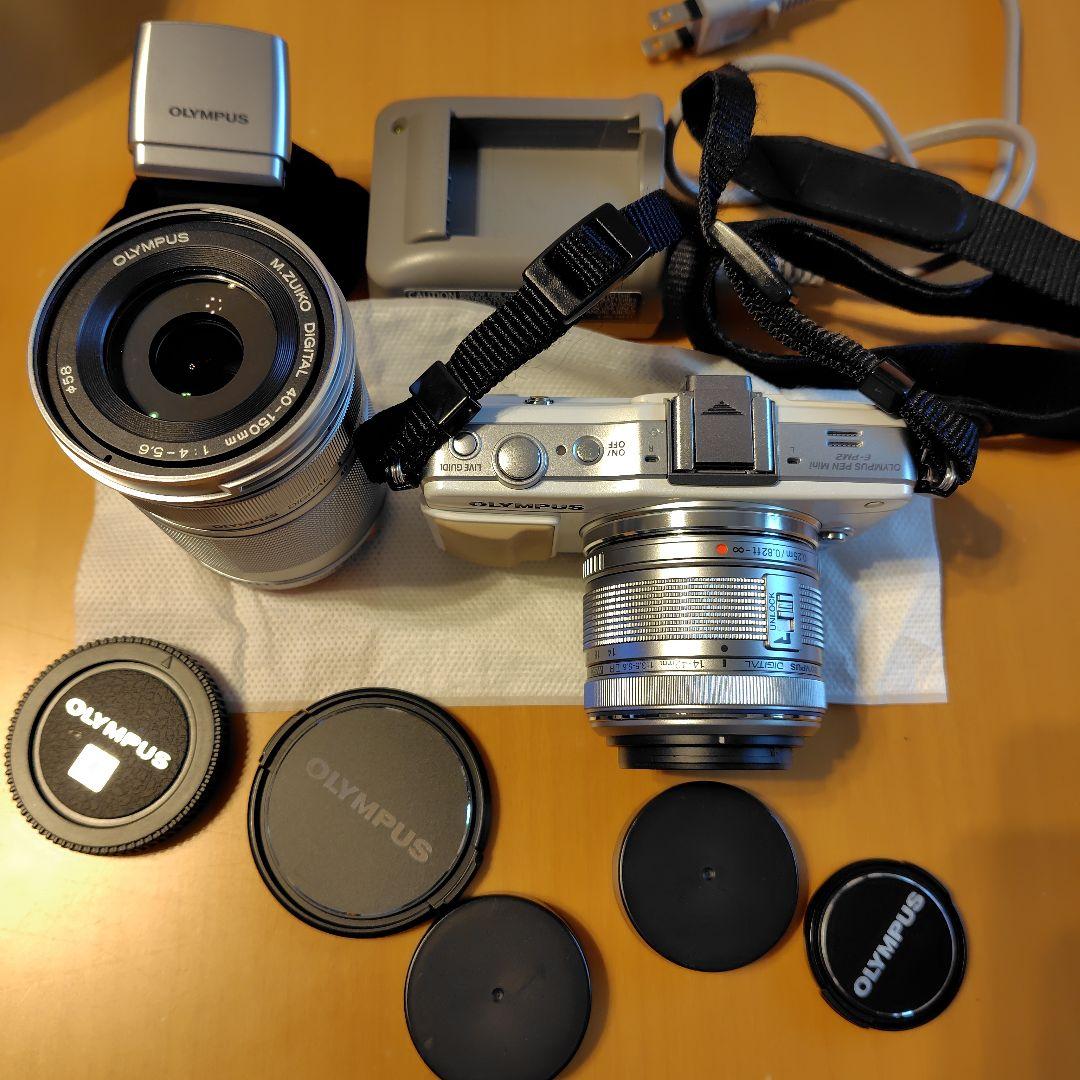 OLYMPUS PEN E-PM2 ミラーレスカメラ 2本レンズ付き