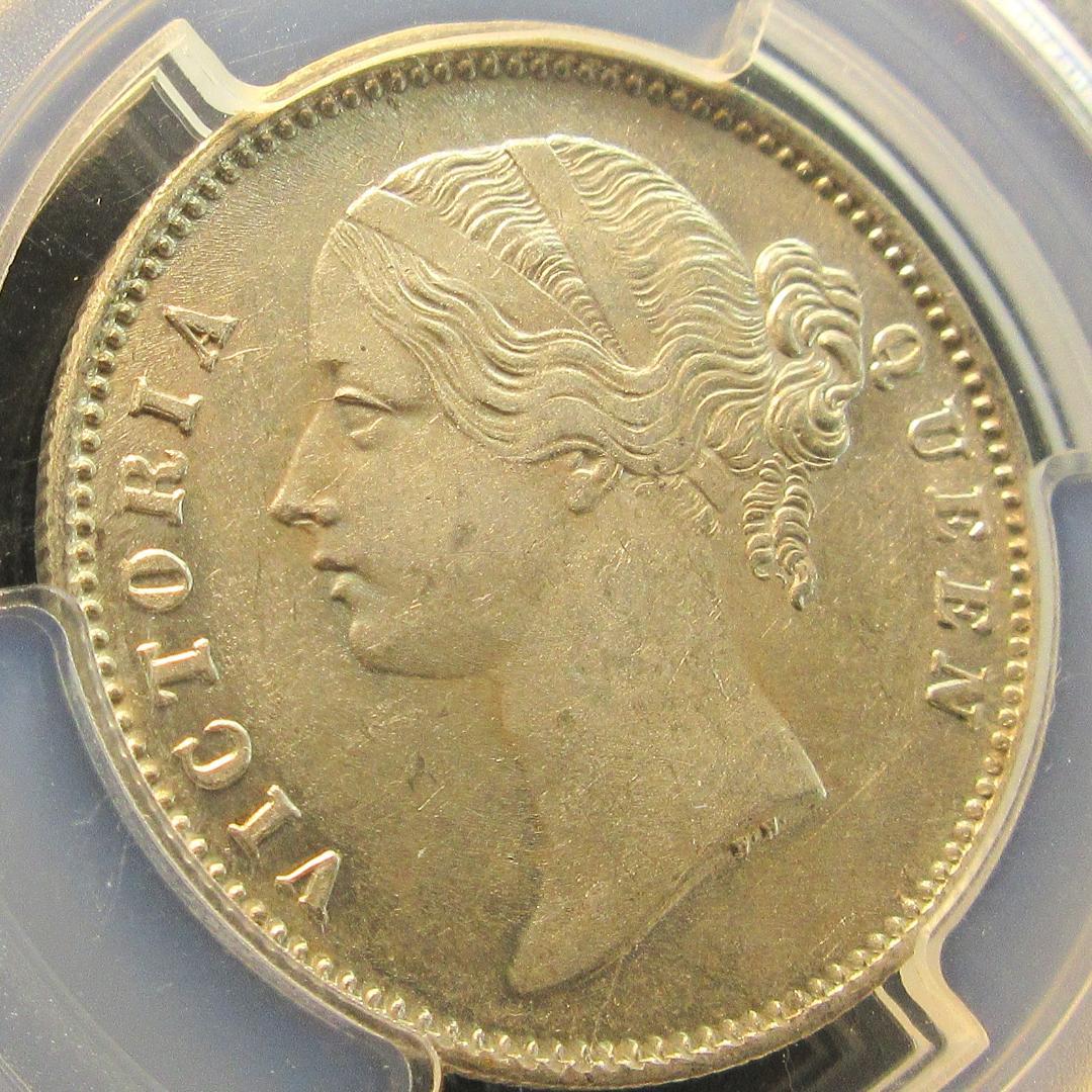 1840年 英領 インド ルピー 銀貨 ヴィクトリア女王 アンティーク 