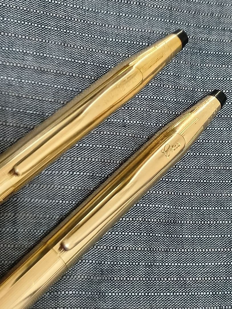 【ヴィンテージ未使用品】14金張CROSS ボールペン＆シャープペン 2本セット