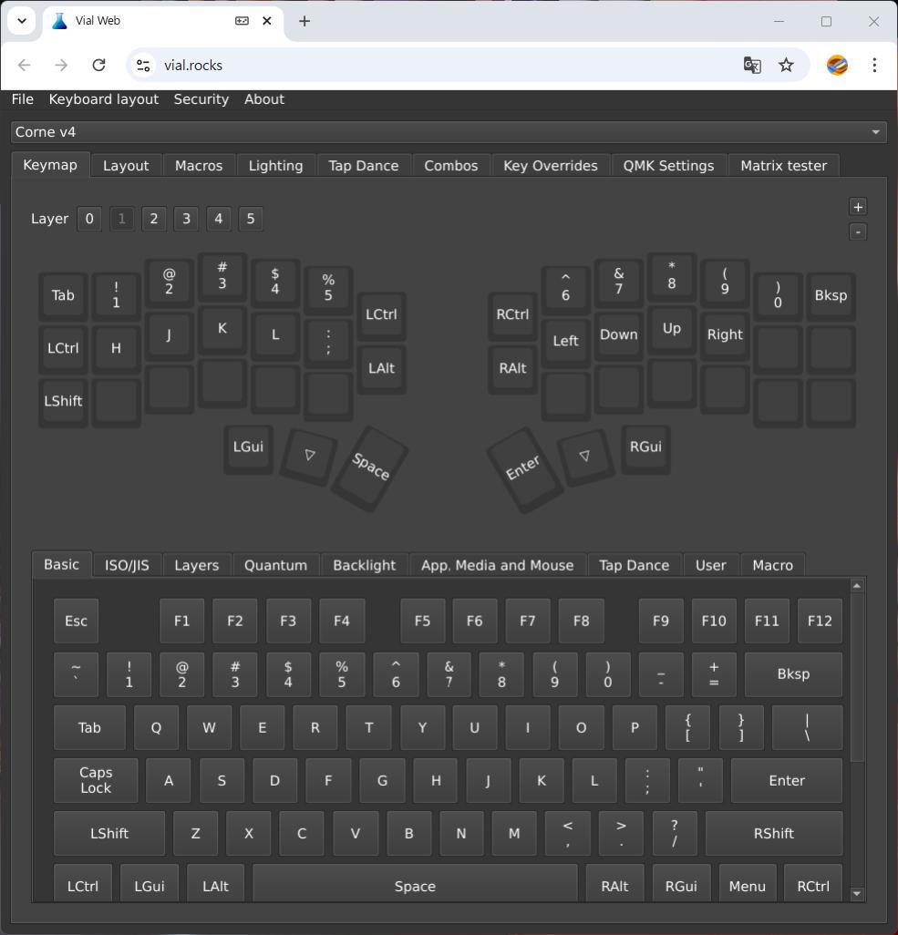 Corne V4 分割型キーボード Kailh Deepsea Silent