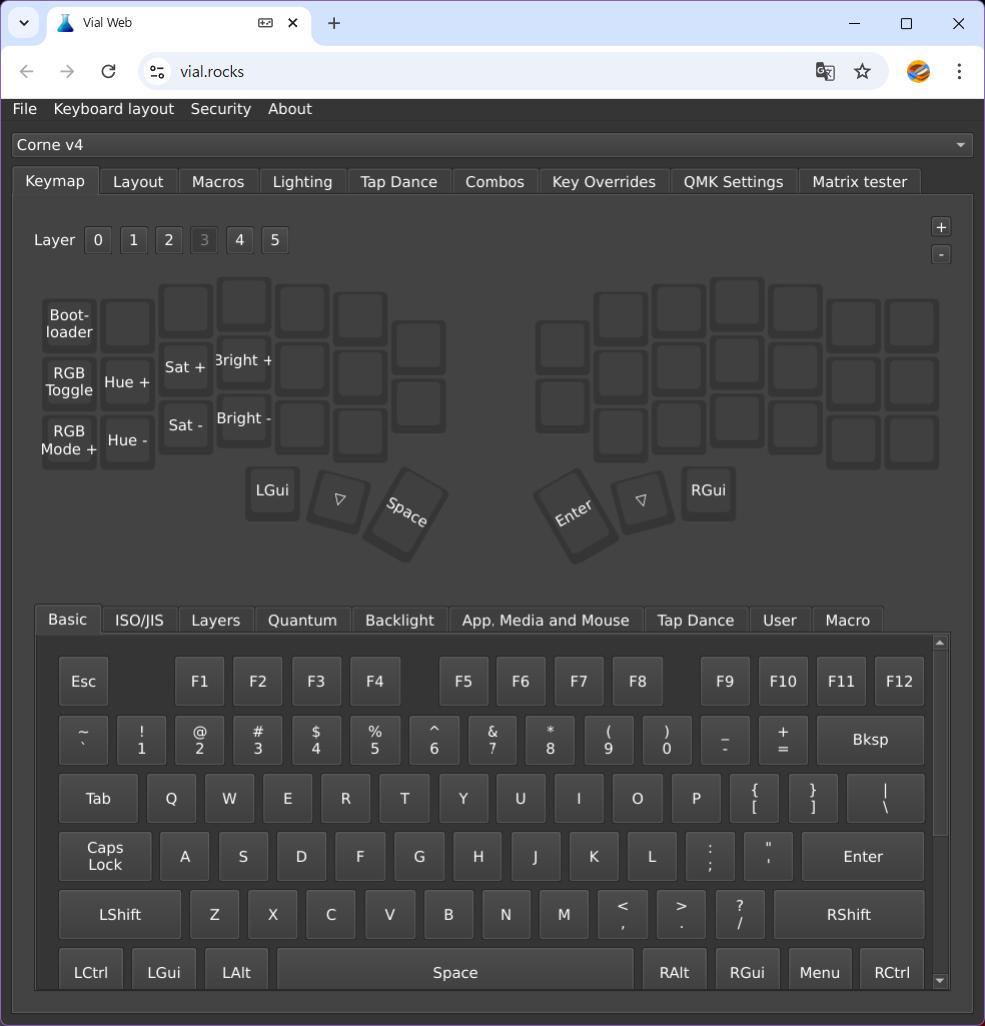 Corne V4 分割型キーボード Kailh Deepsea Silent