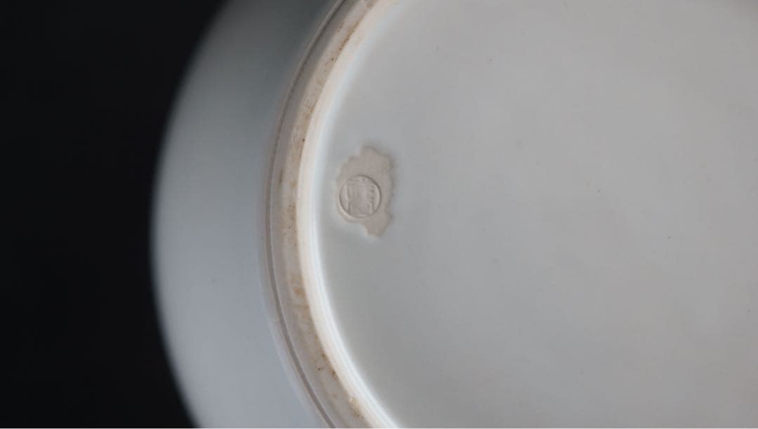 平安 手塚祥堂 色絵 扇面文 水指 共箱 茶道具