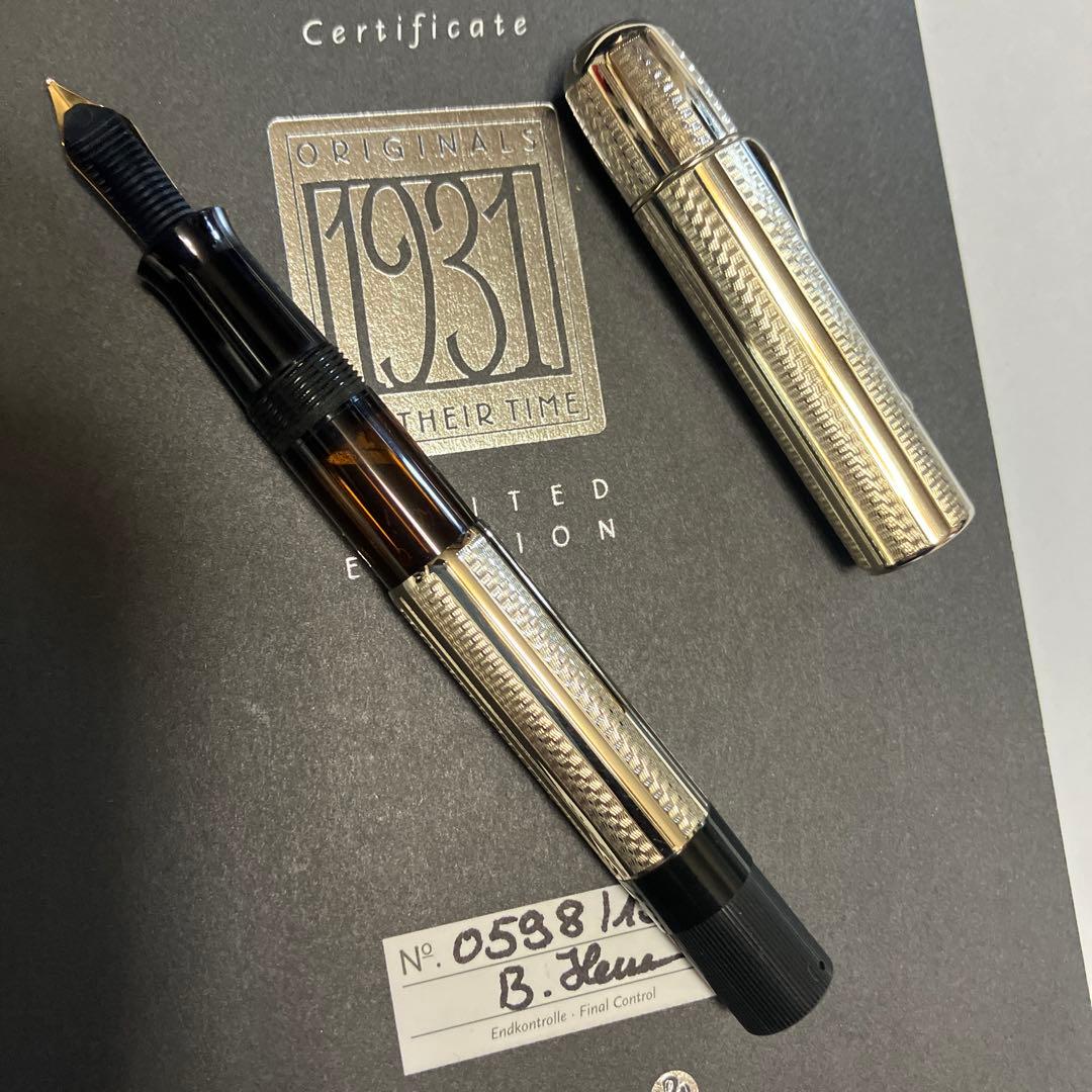 Pelikan 万年筆 リミテッドエディション 1931 ホワイトゴールド F