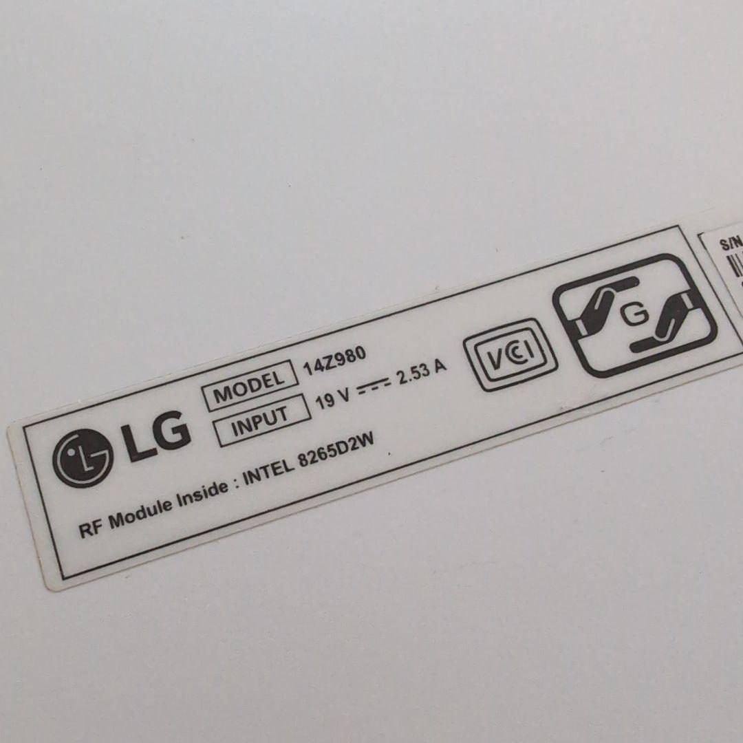 LG gram 14Z980 Office付属 モニター輝度ムラあり