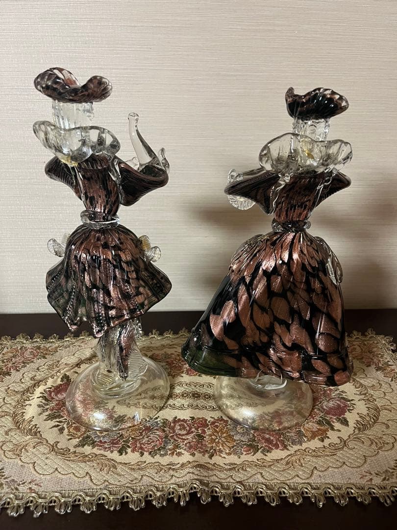 【美品】ベネチアンガラス New Arte ペア ヴェネツィア ムラーノ
