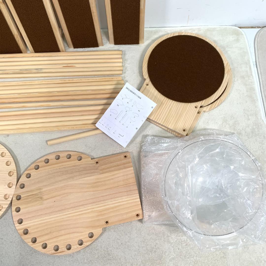 訳あり部品　キャットタワー 据え置き 高さ169cm 猫ベッド581-160