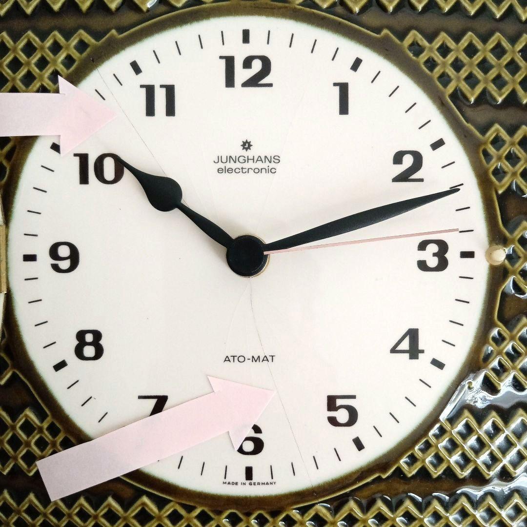 Junghans／ユンハンス 掛時計／ 陶器製／1970年代／ドイツヴィンテージ