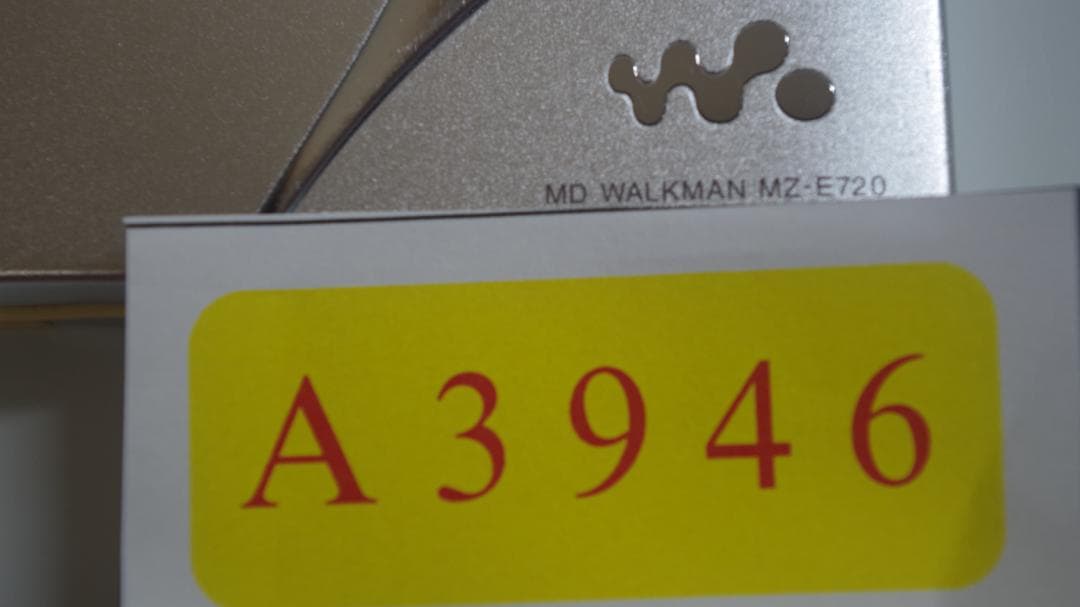 ポータブルプレーヤー A3946 SONY MD WALKMAN MZ-E720