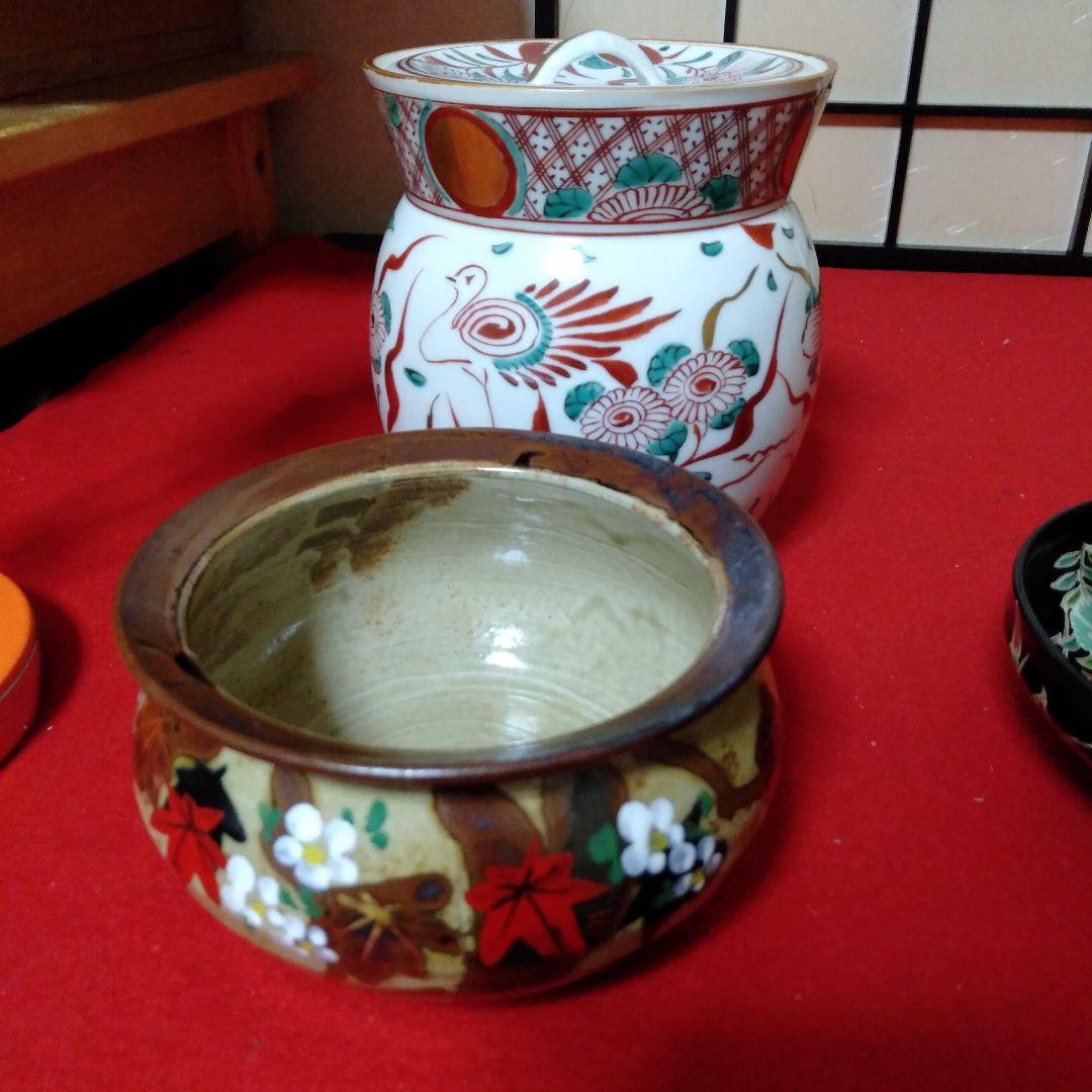 色絵　茶道具四点
