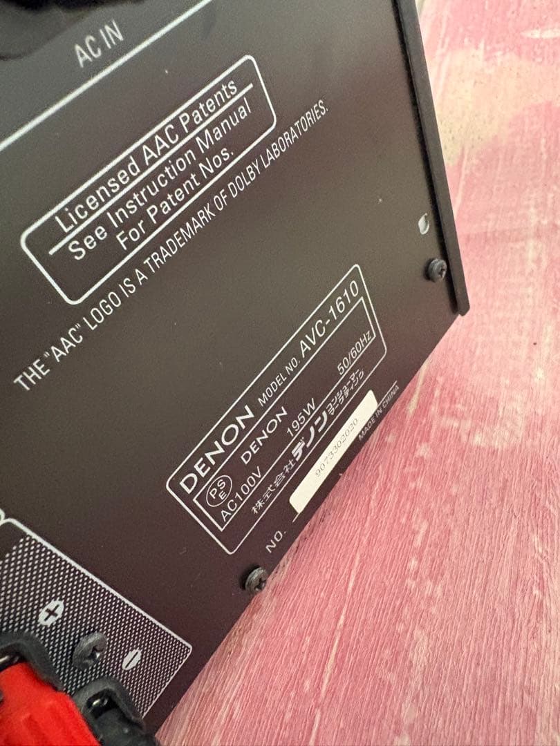美品 DENON AVアンプ HDMI対応 AVC-1610 通電動作確認済み