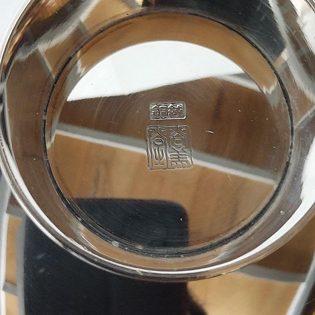 純銀製　三重盃 純銀刻印有　約140.6g　純銀杯