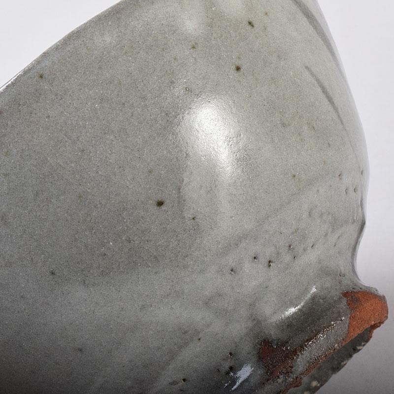 茶道具　虎渓山　水月窯　唐津焼　絵唐津　花文　茶碗　共箱　C　R7937