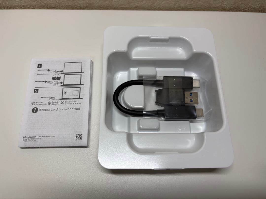 【Western Digital】My Passport SSD 4TB グレー
