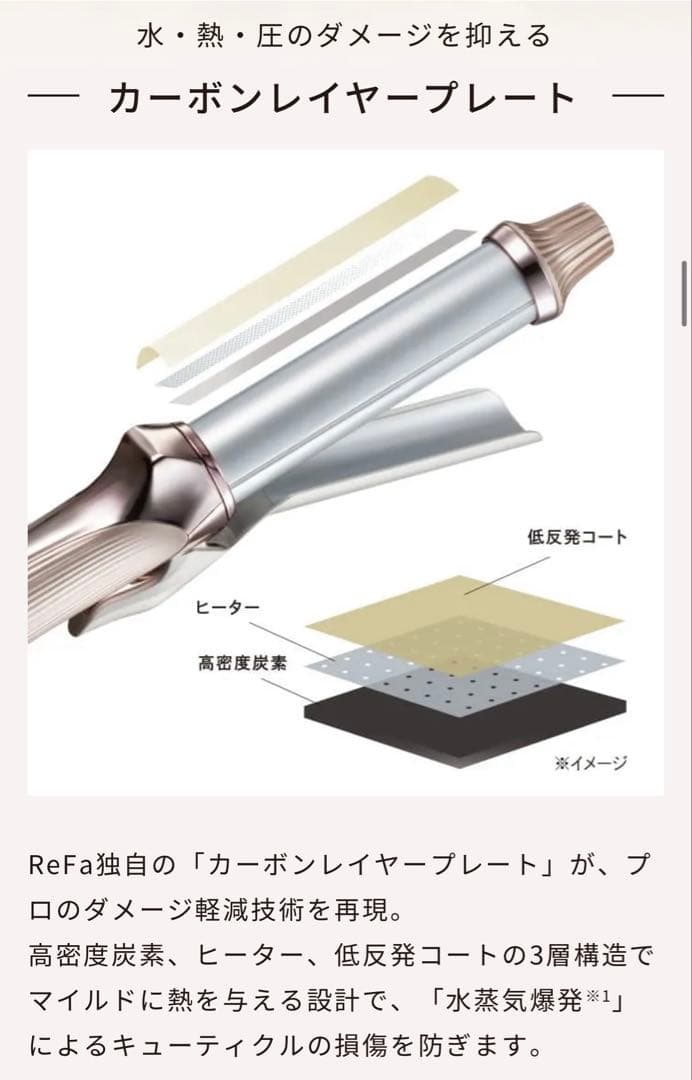 ReFa リファカールアイロン コテ 32mm 新作 新品 袋箱付き
