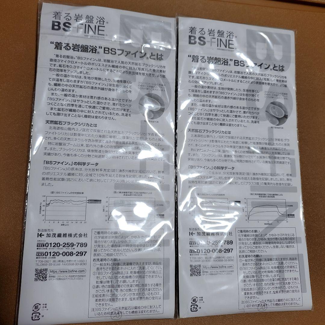 2枚セット！着る岩盤浴 BS-FINE ソフト膝サポーターS 日本製