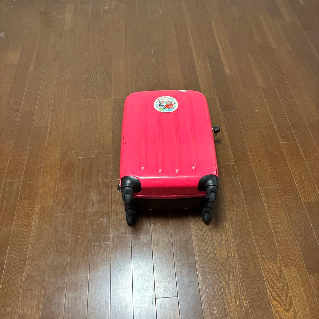 小型ピンクキャリーカート メッシュポケット付き