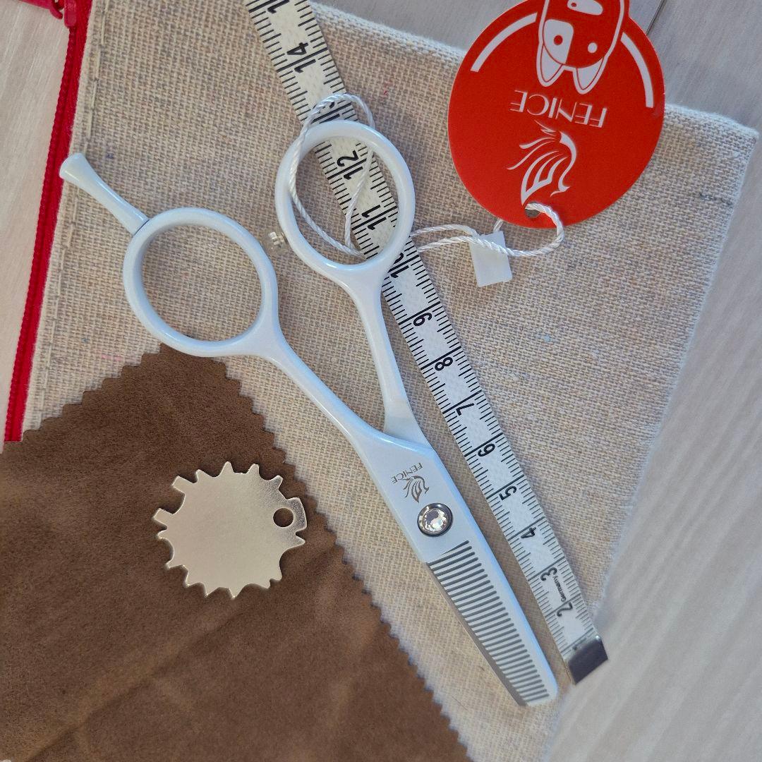 新品 フェニーチェ 5インチ トリミング用セニングシザー スキばさみ