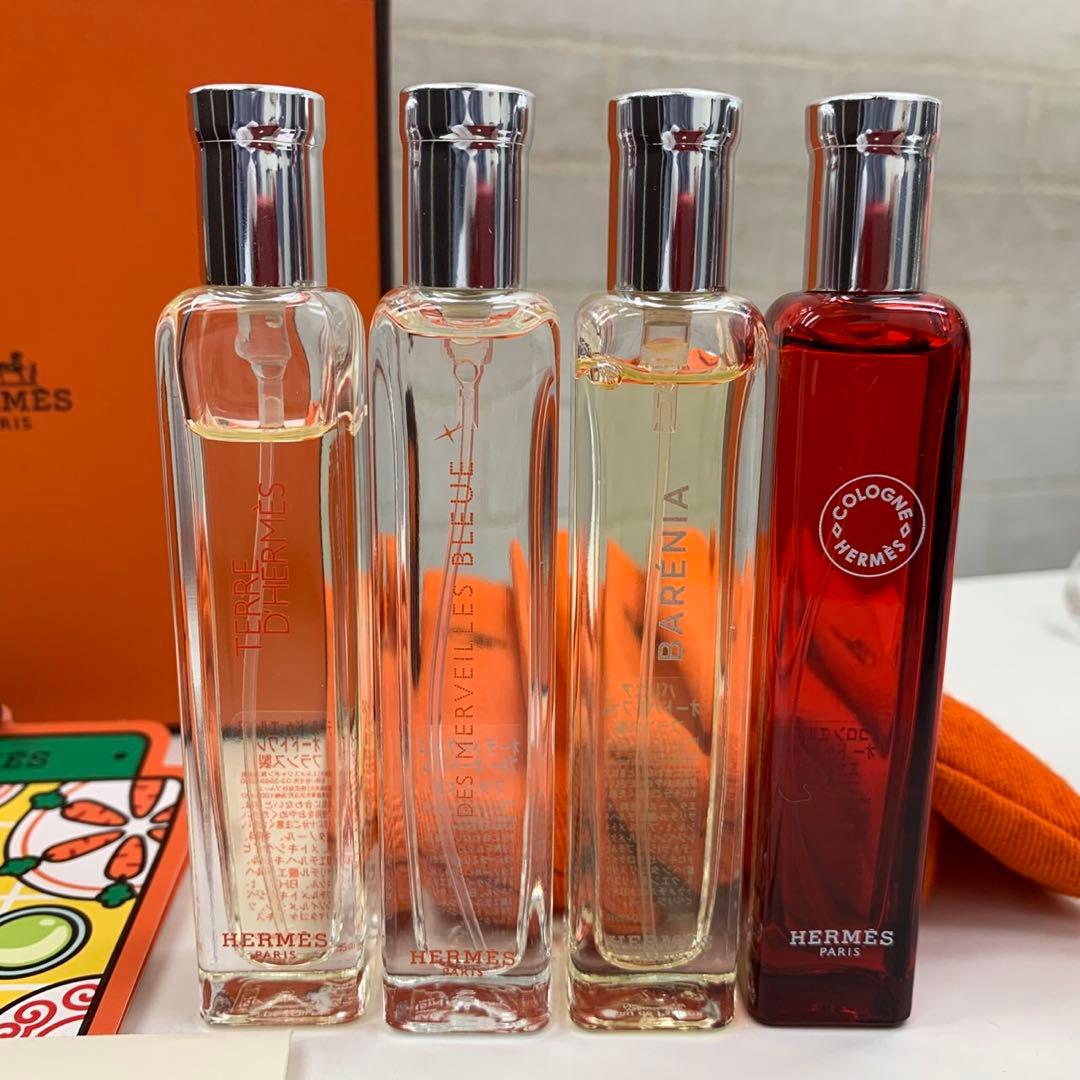 正規残量多 HERMES エルメス ノマド 香水 4本 エカルラット バレニア