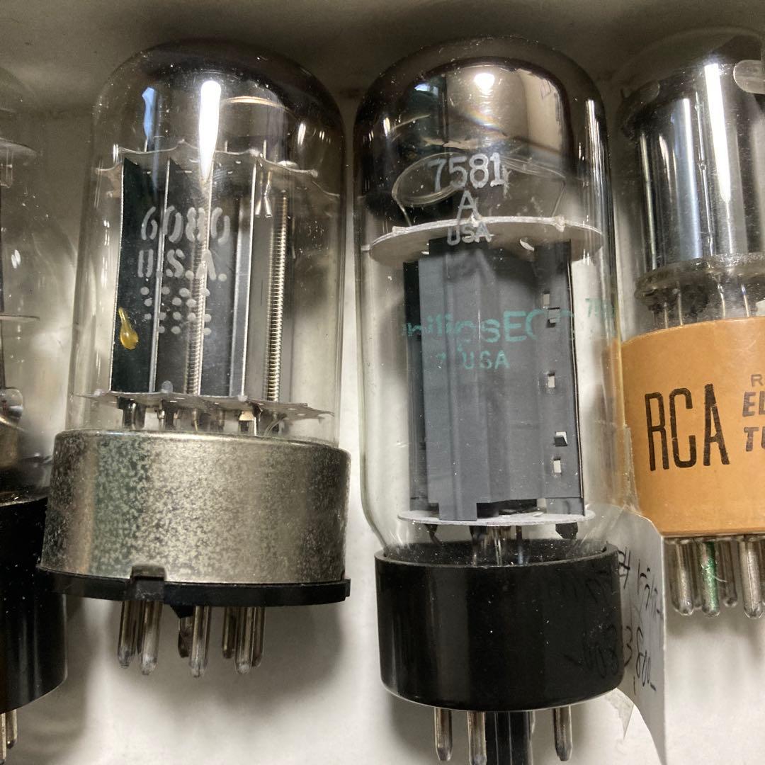 海外製　真空管セット RCA SYLVANIA 6080 7581A等　12本