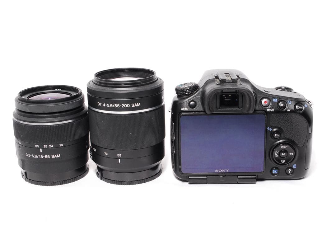 ◆すぐ使える◆一眼レフカメラ◆SONY α57◆スマホ転送◆初心者に◆Wレンズ◆