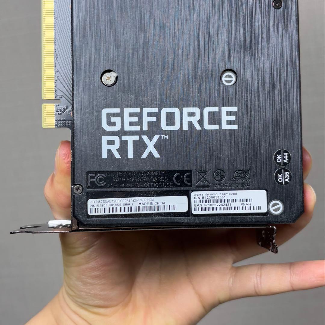 GEFORCE RTX3060 DUAL 12GB Palit 動作確認済み