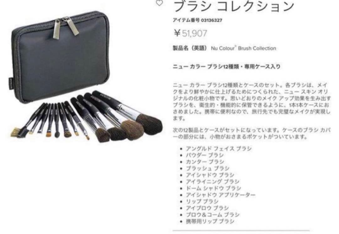NUSKIN ニュースキン NUCOLOR ニューカラー メイクブラシ 筆