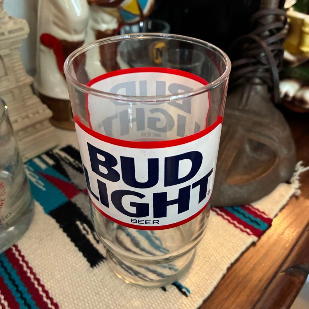 貴重！70's〜BUD LIGHT ビールグラスBEERアメリカアンティーク食器
