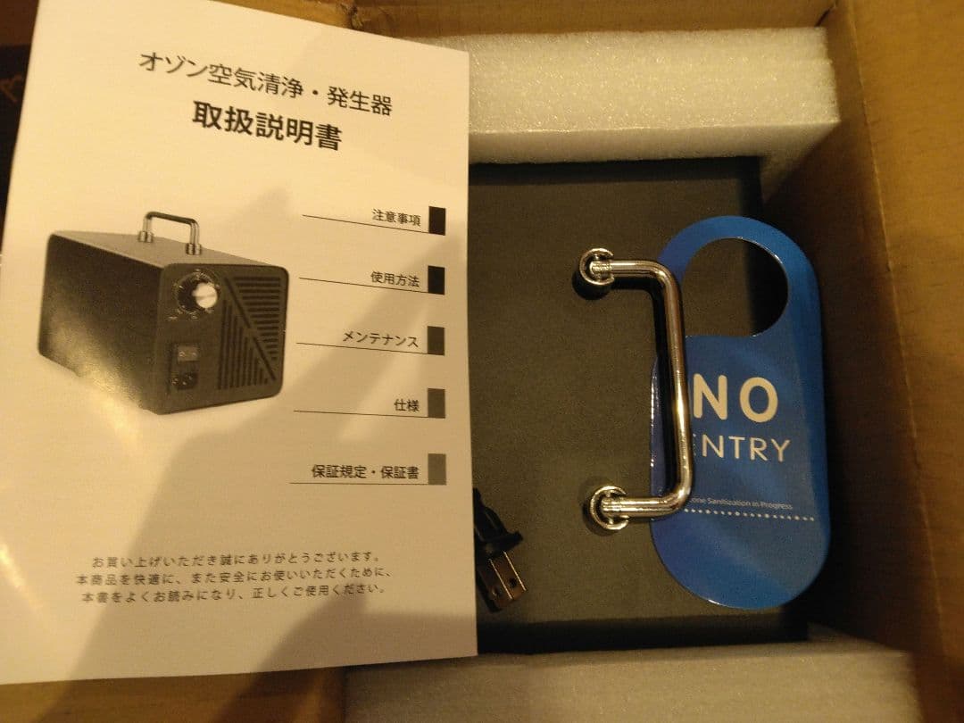 オゾン発生器 空気清浄機 60000mg 最大300㎡対応 【日本正規認証品】