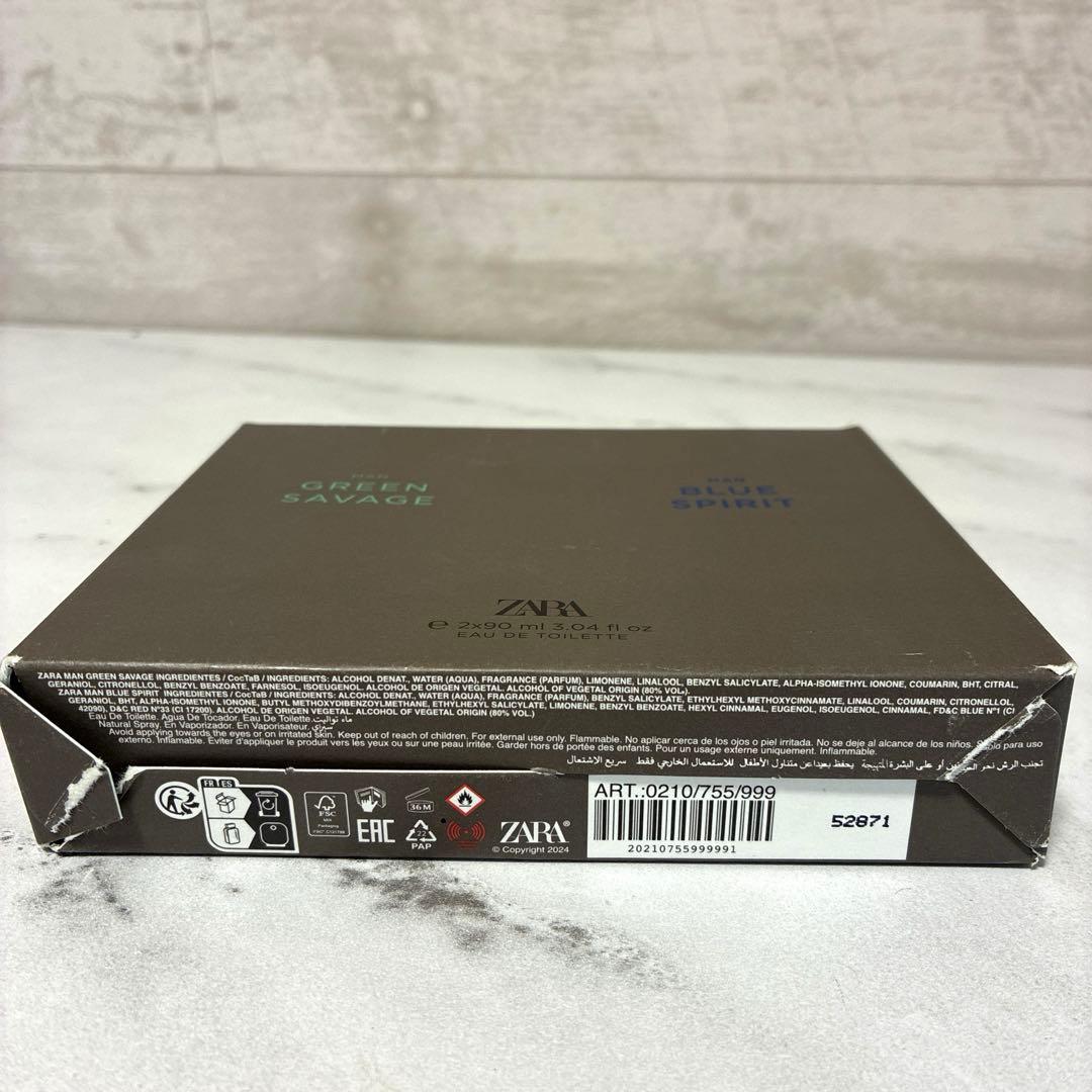 新品　ZARA MAN ザラ　マン　グリーン　ブルー　オードトワレ セット　a