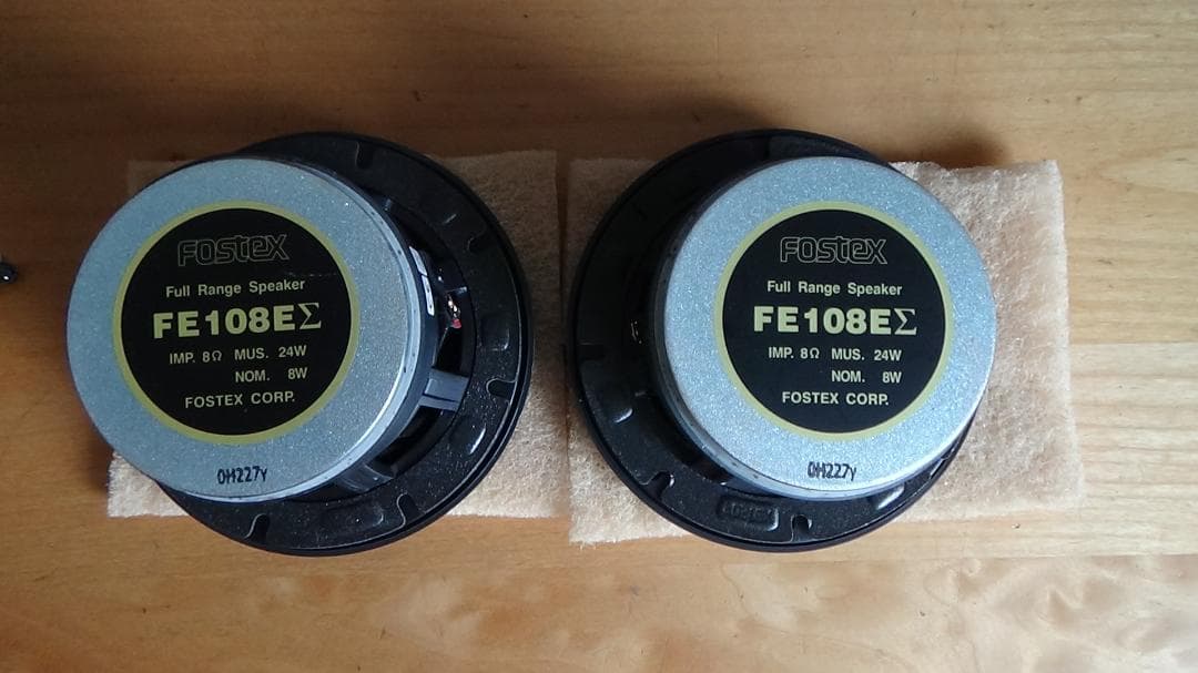FOSTEX FE108EΣ フルレンジスピーカー ２個＋グリル