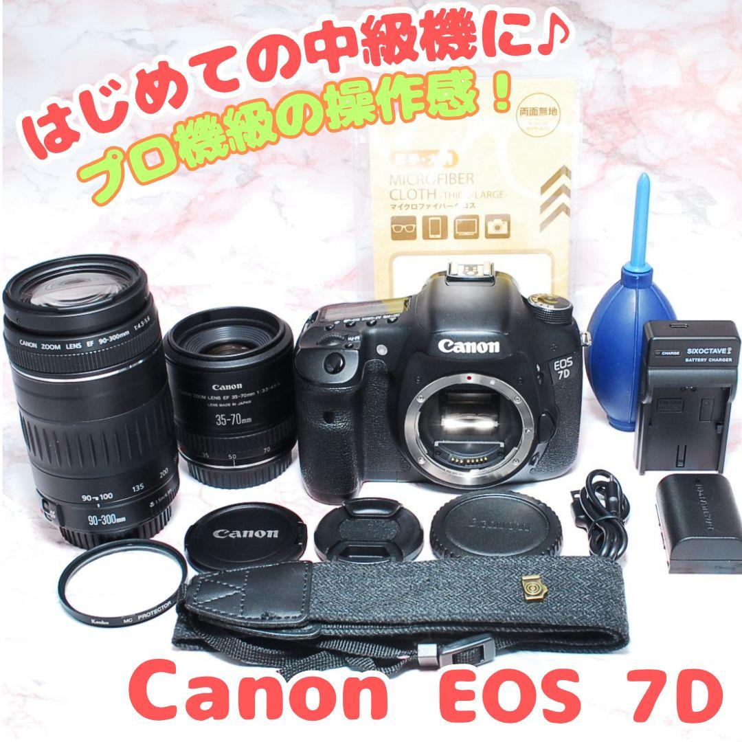 ✨Canon EOS 7D✨標準+超望遠Wレンズ 高速連写 本格撮影 初心者最適