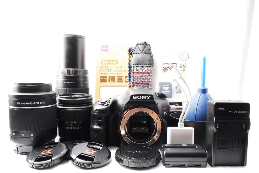 即購入で¥1000OFF❤️SONY α65 ✨トリプルレンズセット 超高画質