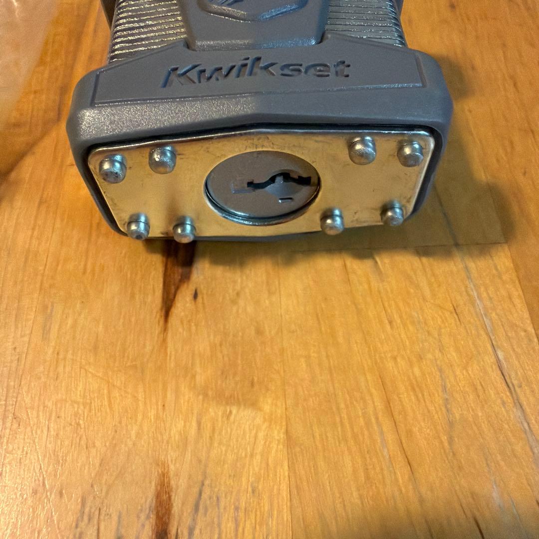 Kwikset 南京錠 鍵2本付き