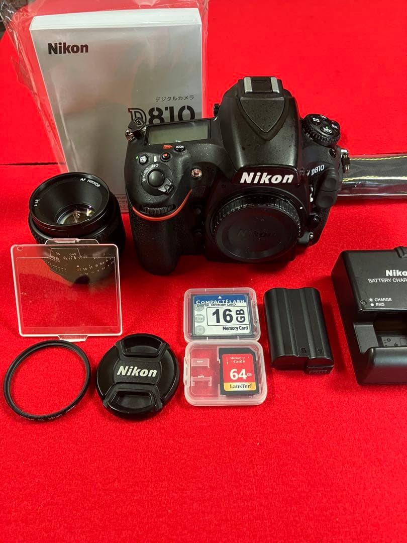 衝撃 これが新品同様！　Ｄ810 単集点　50mm1.8付き