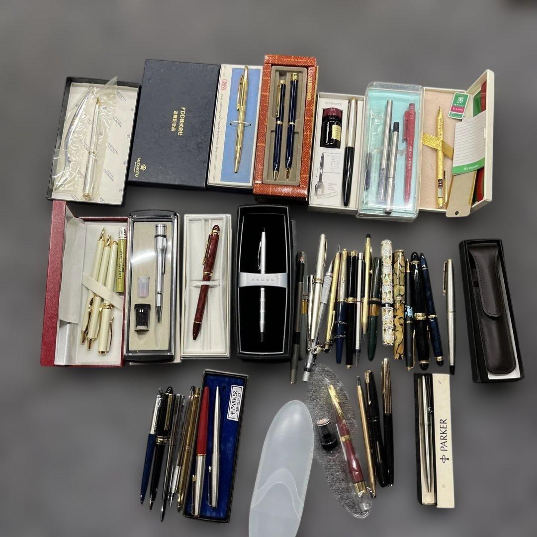 parker c ross 万年筆　ボールペン　など大量まとめ売る　現状品