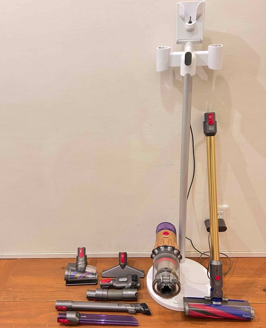 Dyson v12 detect slim 純正スタンド付 バッテリー良好