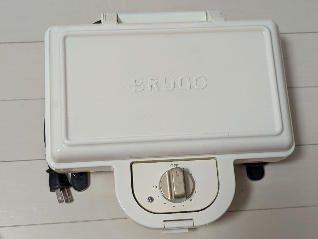 ブルーノ BRUNO ホットサンドメーカー ダブル ホワイト プレート付き