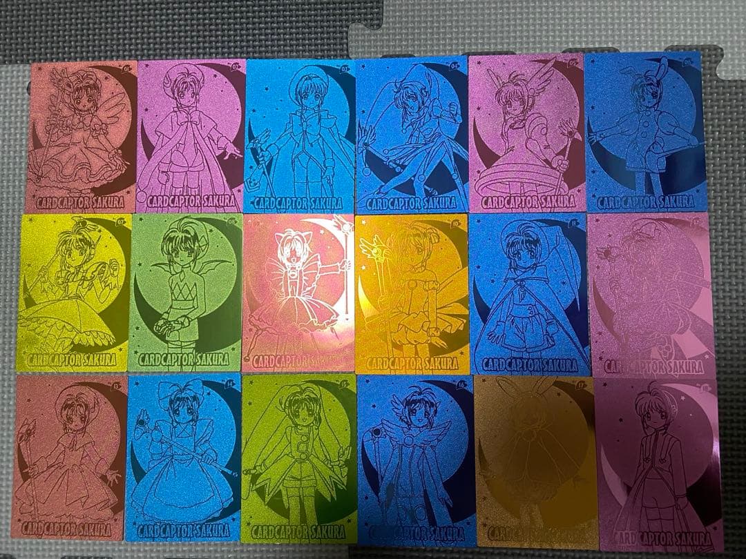 カードキャプターさくら エッチングカード クロウカード編 色違いレアコンプリート
