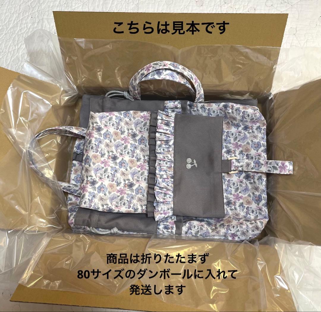 レッスンバッグ　着替え袋　靴袋　3点セット　リバティ　ストロベリーフィースト