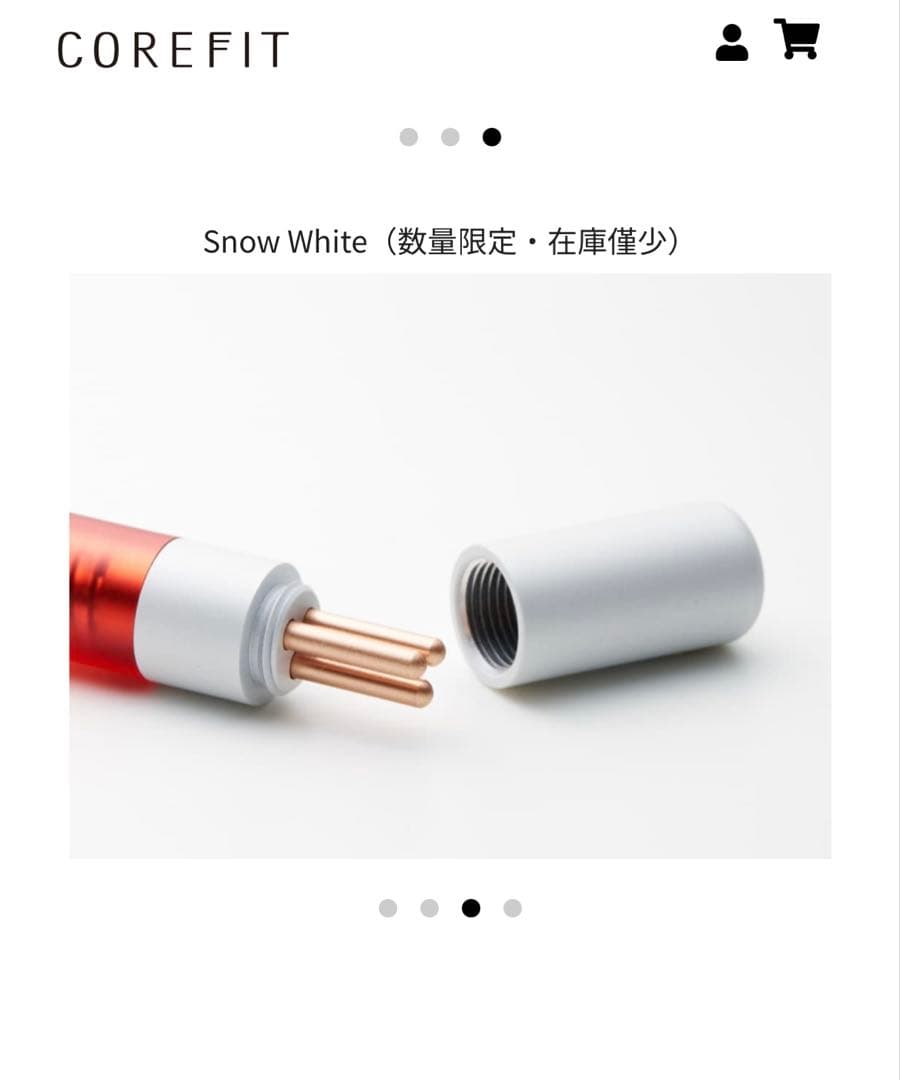 定価以下✴︎限定✴︎レア✴︎COREFIT フェイスポインター　 White
