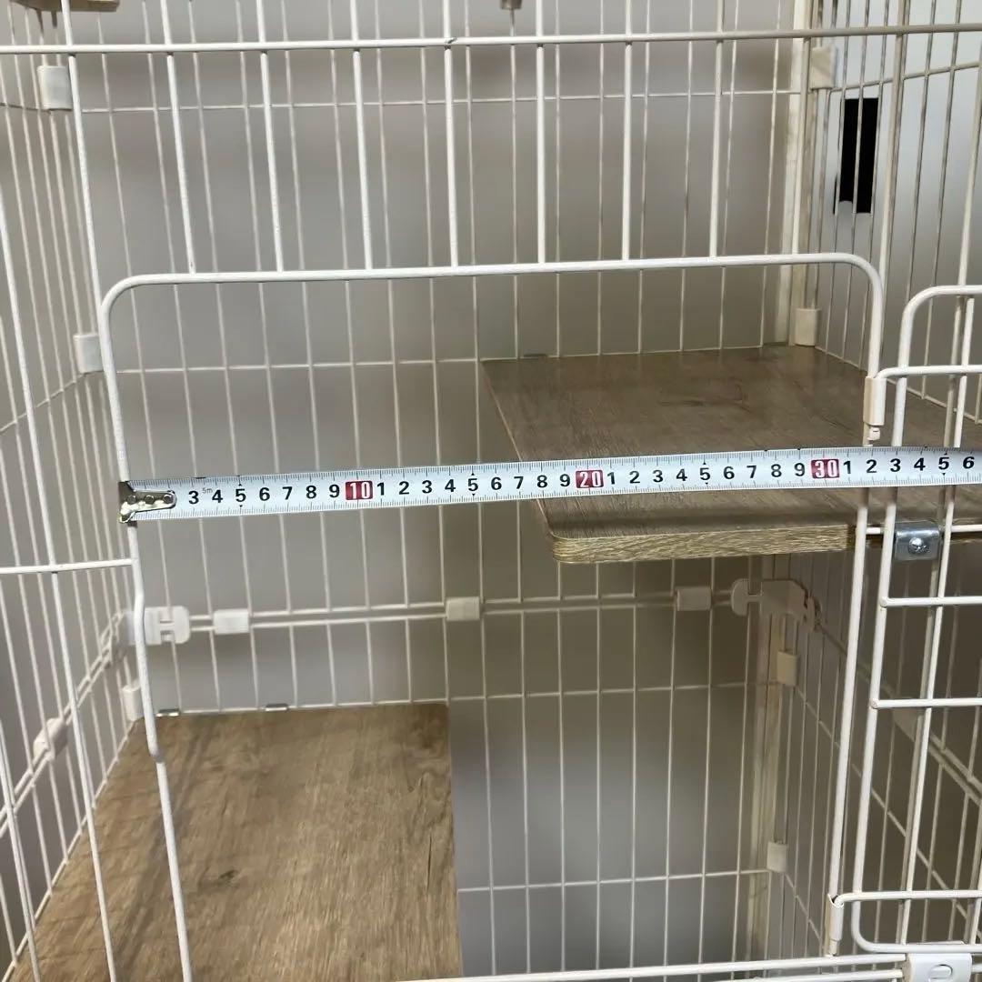 アイリスオーヤマ　猫ミニキャットケージ キャスター付き2段式　取扱説明書付