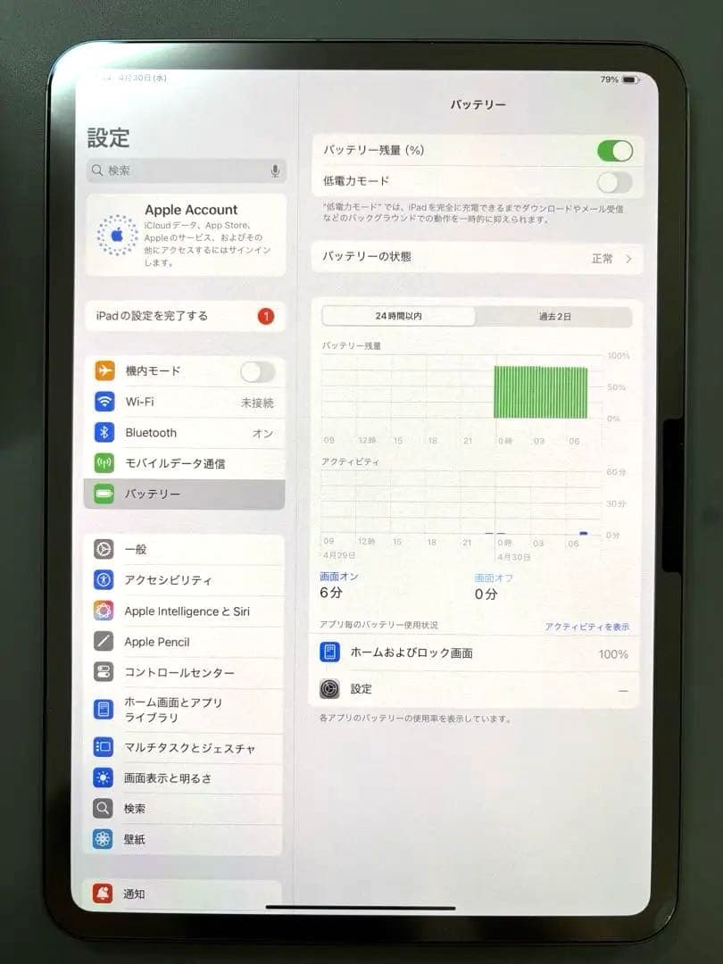 美品】iPad Pro 11インチ M4 cellular 512GB ブラック