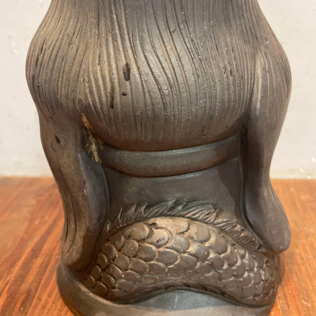 飾り瓦　七福神　福禄寿　縁起物　瓦　オブジェ　置物　屋根　庭飾り　当時物