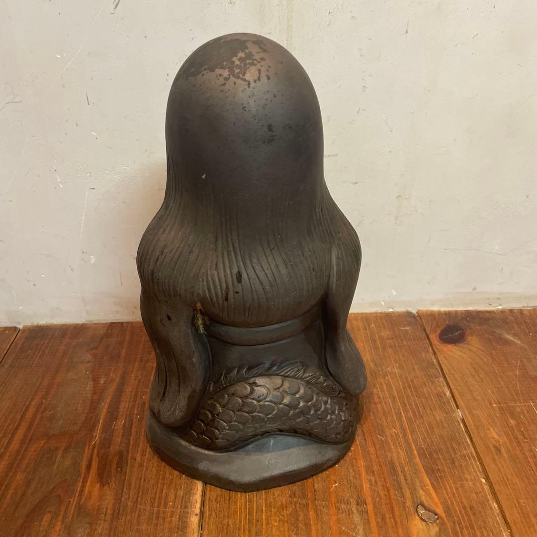 飾り瓦　七福神　福禄寿　縁起物　瓦　オブジェ　置物　屋根　庭飾り　当時物