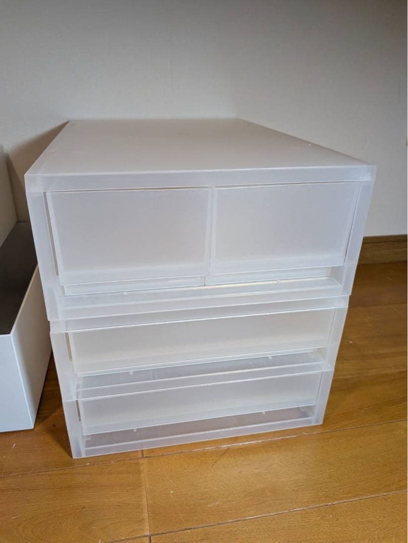 ■送料込■無印良品 MUJI 再生ポリプロピレン入りファイルボックス 引出 収納