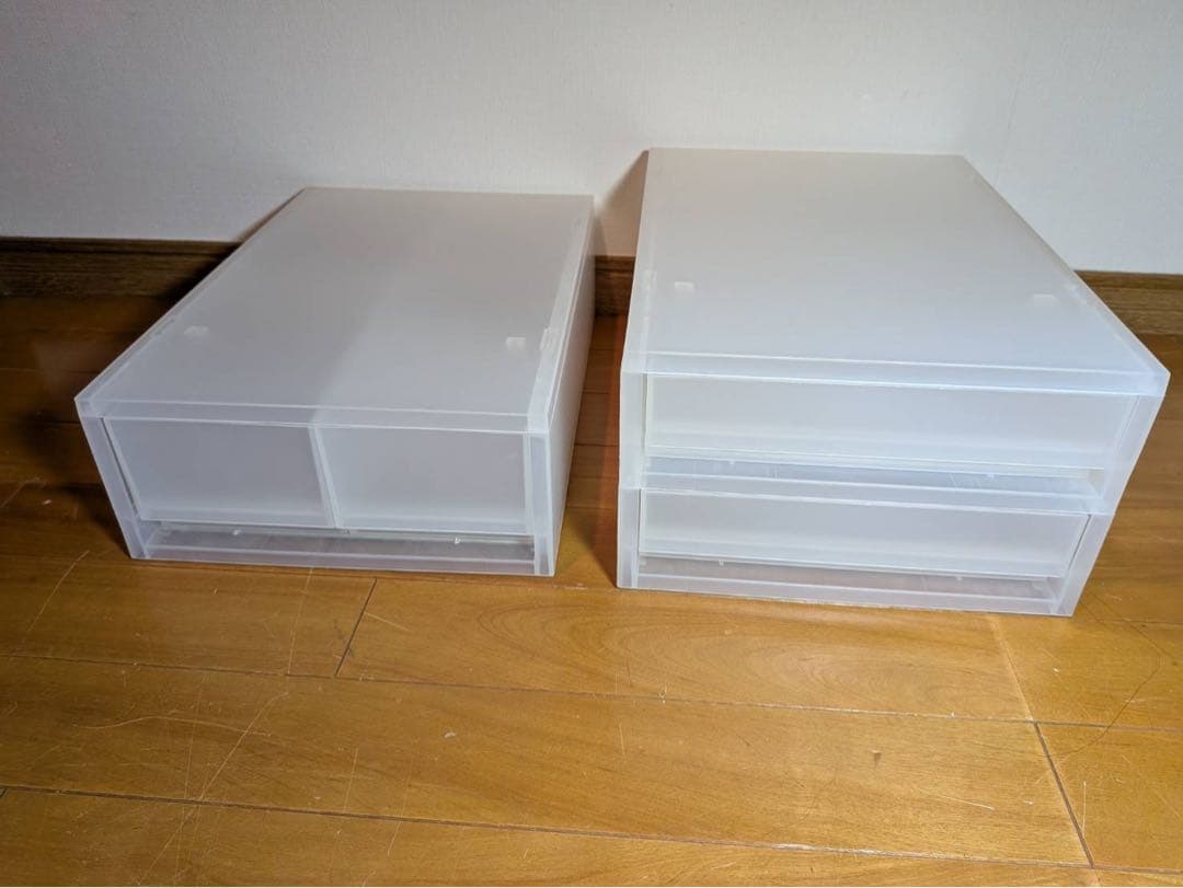 ■送料込■無印良品 MUJI 再生ポリプロピレン入りファイルボックス 引出 収納