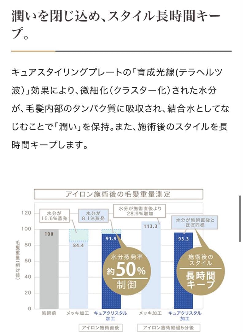 クレイツ ホリスティックキュア ストレートアイロン マグネット ヘアアイロン