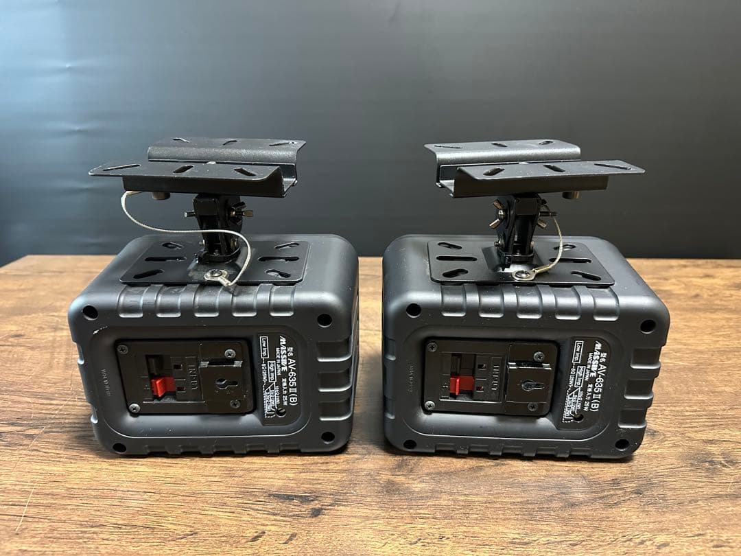 massive　AV-635Ⅱ(B)　 天吊りキット付き スピーカー　2個