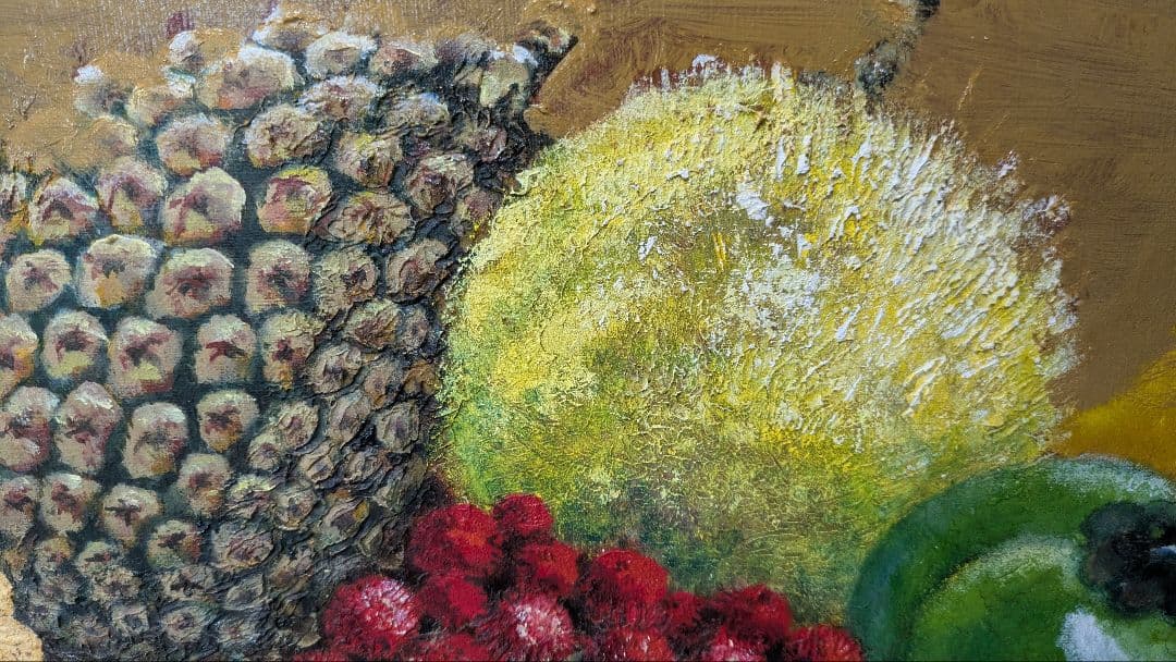 果物の油彩静物画「描かれた果実は、永遠を知っている。」