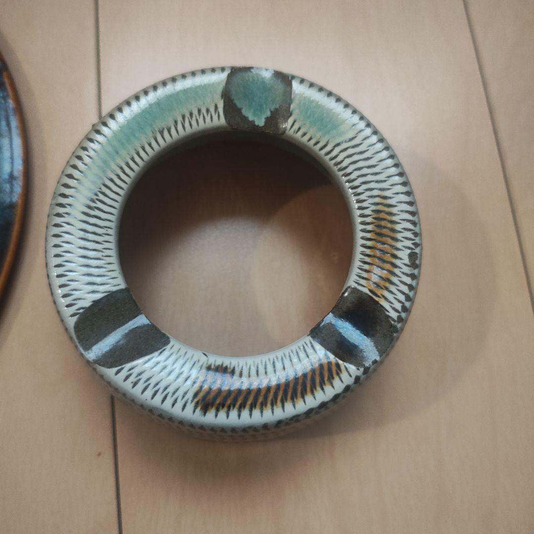 小石原焼 大皿 長期保管品 灰皿、花器にも